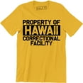 thumbnail image 1 of Property Of Hawaii Correctional facility Community Jail Prison Inmate Men T-Shirt, 1 of 4