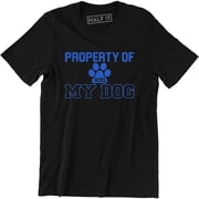 Property Of My Dog Paw Print Pet Animal Love Rescue Mens T-Shirt