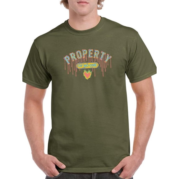 Property Of No One Drip Ink T-Shirt Men -Image by Shutterstock, Male Large