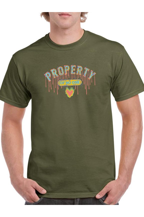 Property Of No One Drip Ink T-Shirt Men -Image by Shutterstock, Male Large