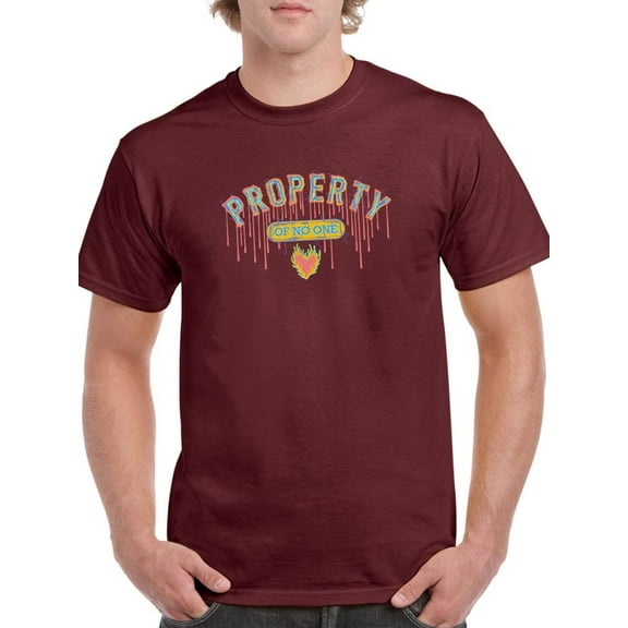 Property Of No One Drip Ink T-Shirt Men -Image by Shutterstock, Male Large