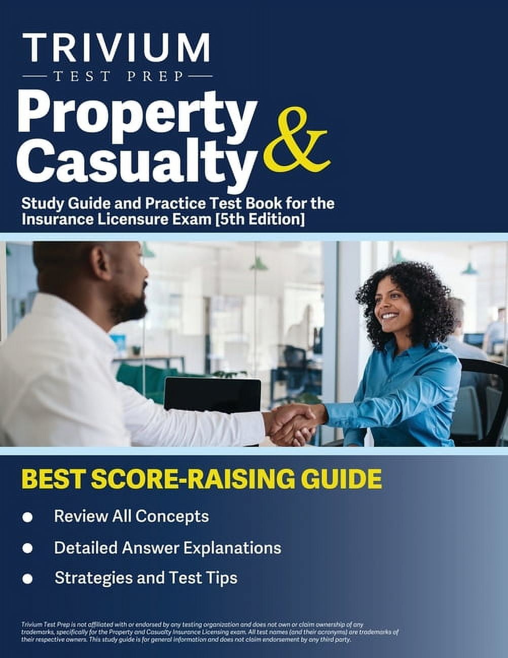 Property and Casualty Study Guide and Practice Test Book for the Insurance Licensure Exam [5th ...