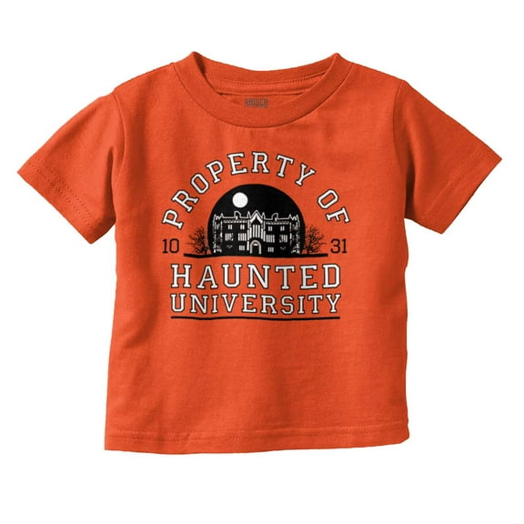 Property of Haunted University Toddler Boy Girl T Shirt Infant Toddler Brisco Brands 6M