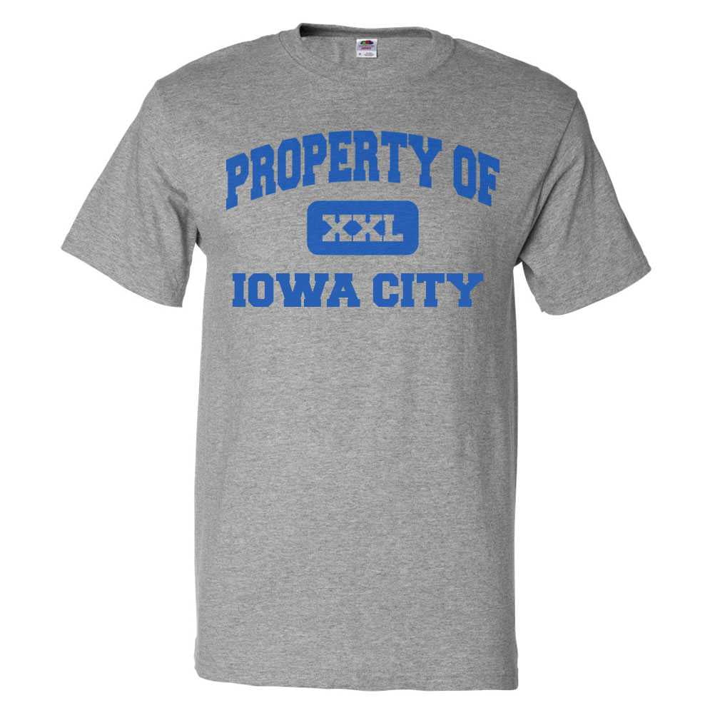 Property of Iowa City T shirt Funny Tee Gift - Walmart.com, image size:1002x1002