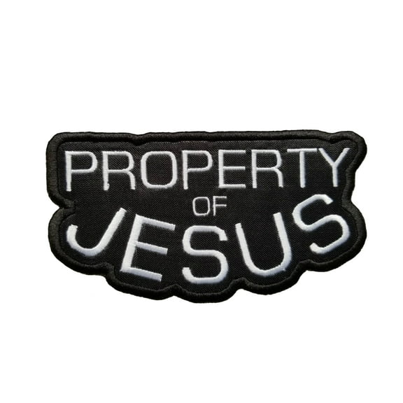 Property of Jesus Embroidered Iron On Patch