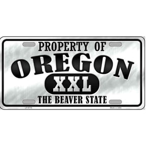 Property of Oregon Novelty Metal License Plate Tag LP-9778