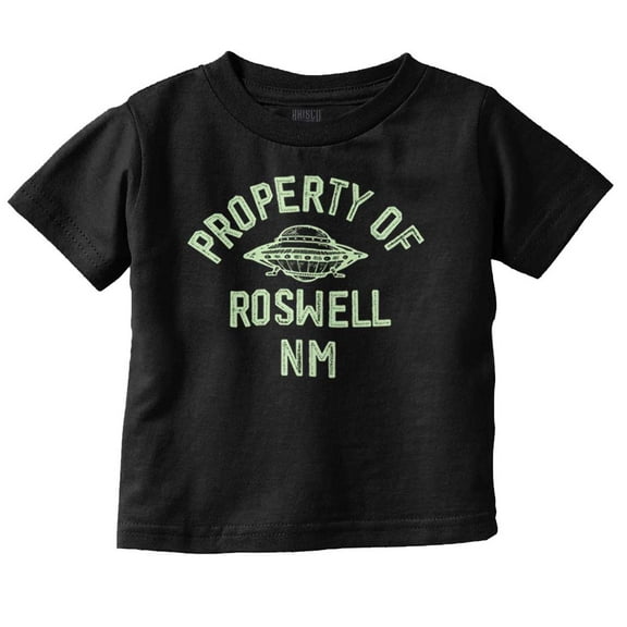 Property of Roswell New Mexico UFO Toddler Boy Girl T Shirt Infant Toddler Brisco Brands 5T