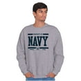 thumbnail image 1 of Property of US Navy Logo Since 1775 Unisex Plus Size Sweatshirt Brisco Brands 2X, 1 of 5