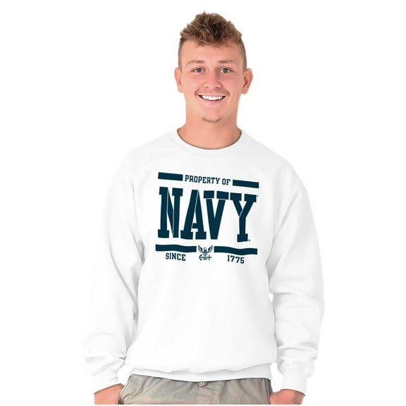 Property of US Navy Logo Since 1775 Unisex Plus Size Sweatshirt Brisco Brands 3X