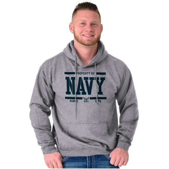 Property of US Navy Military Service Hoodie Sweatshirt Women Men Brisco Brands L
