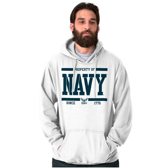 Property of US Navy Military Service Hoodie Sweatshirt Women Men Brisco Brands L