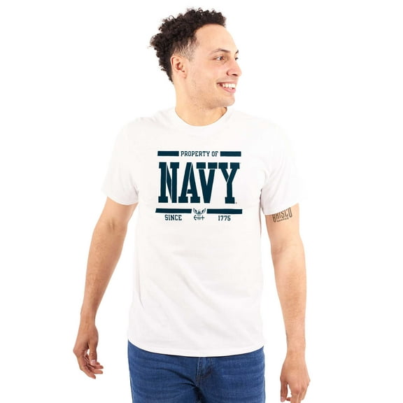Property of US Navy Military Service Men's Graphic T Shirt Tees Brisco Brands 3X