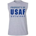 thumbnail image 1 of Property of USAF Adult Sleeveless Tee, 1 of 4