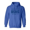 thumbnail image 1 of Property of USMC Adult Hooded Sweatshirt, 1 of 3