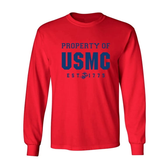 Property of USMC Adult Long Sleeve T-shirt