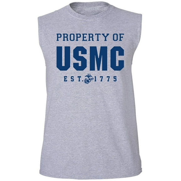Property of USMC Adult Sleeveless Tee