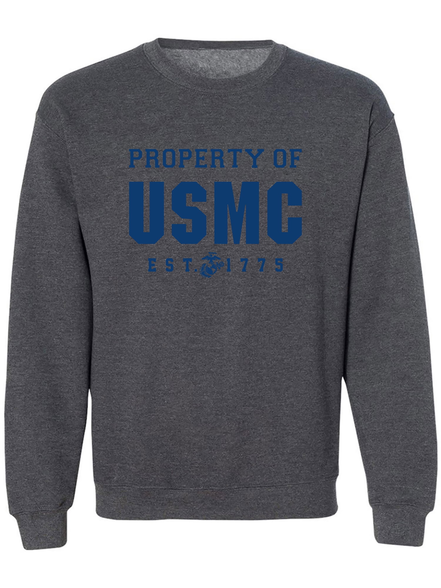 USMC stamp Crew Neck Sweatshirt Zip
