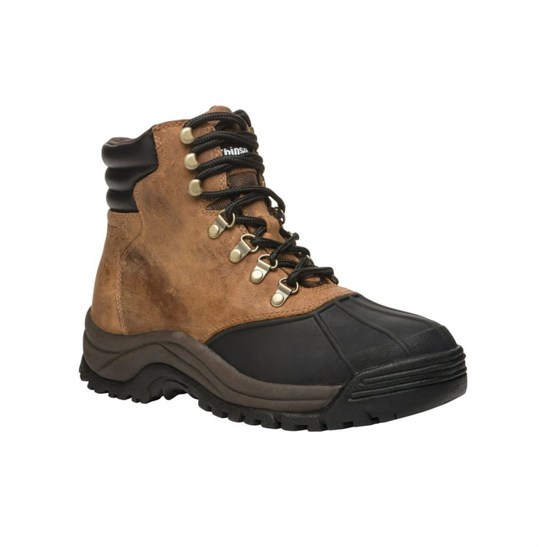 Propet Blizzard Mid Lace Men s Cold Weather Boots Brown Black Size 13 Walmart