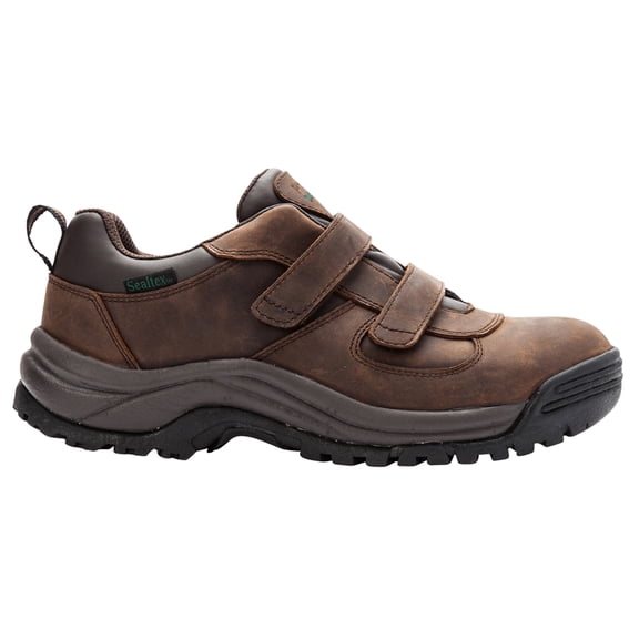 Propet Cliff Walker Low Strap Men's Walking Shoe - Brown Crazy Horse