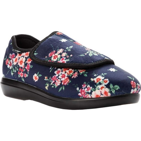 Propét womens Cush 'N Foot Navy Blossom