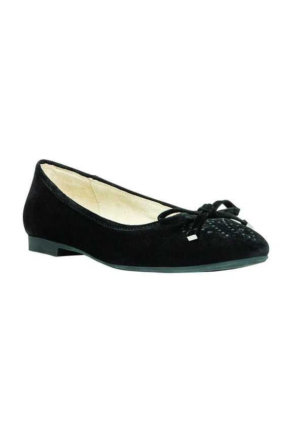 Emma - Rejuve - Women's Rejuve Flats - Black Suede