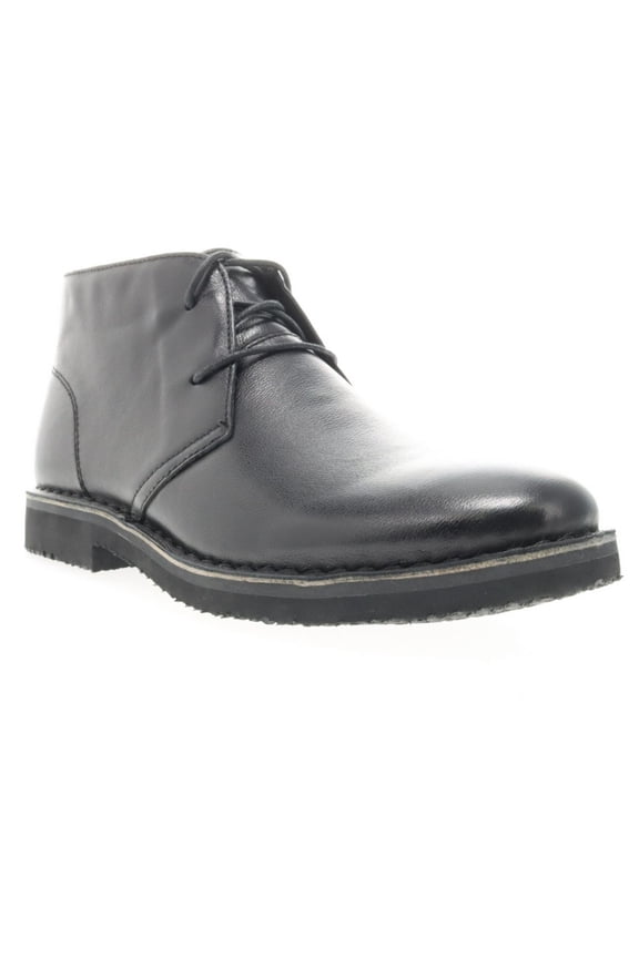 Men's Findley Chukka Black Leather - MCX012LBLK