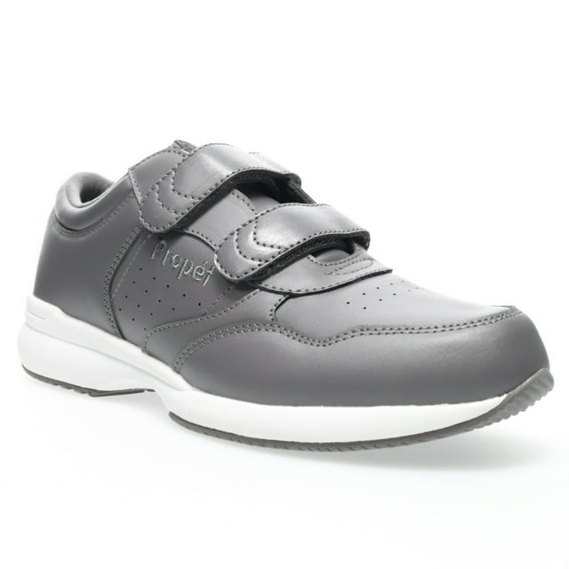 Propet Life Walker Strap Men's Sneakers - Dark Grey, Size 12