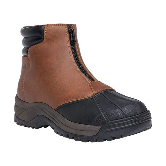 Propet Men's Blizzard Mid Zip Boot Brown/Black - M3792BRB BROWN/BLACK