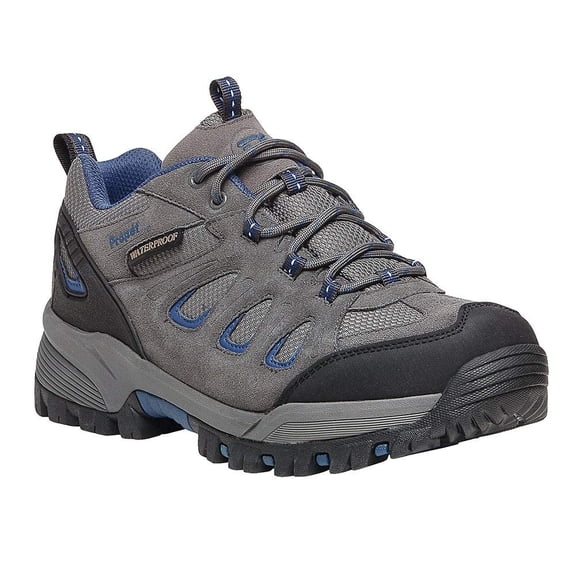 Propet Men's Ridge Walker Low Hiking Shoe Grey/Blue - M3598GRB  GREY/BLUE