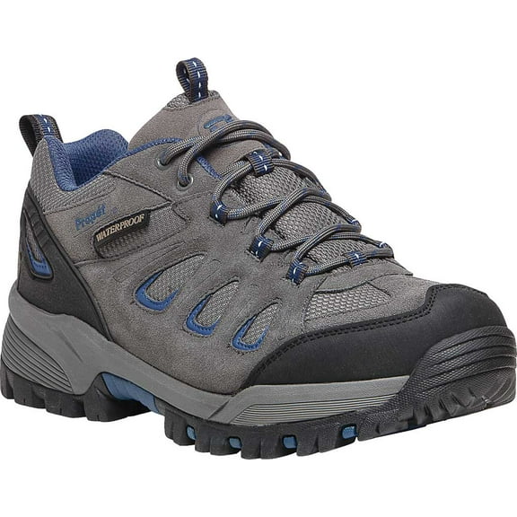 Propet Men's Ridge Walker Low Hiking Shoe Grey/Blue - M3598GRB