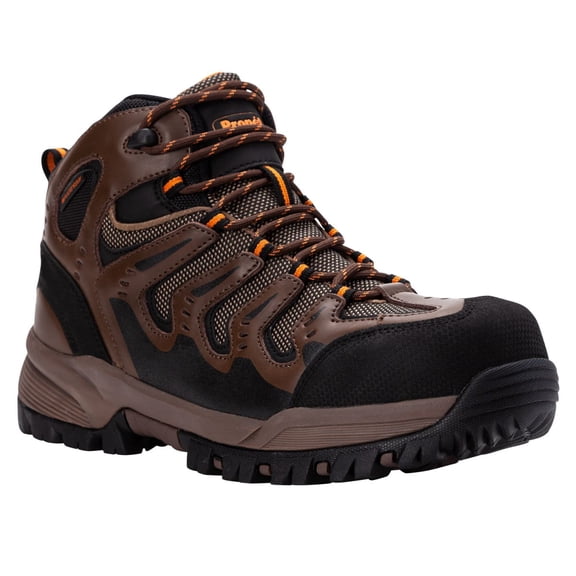 Propét Men's Sentry Construction Boot BROWN/ORANGE