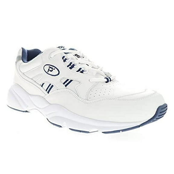 Propet Men's Stability Walker White/Navy - M2034WN 5 WHITE/NAVY
