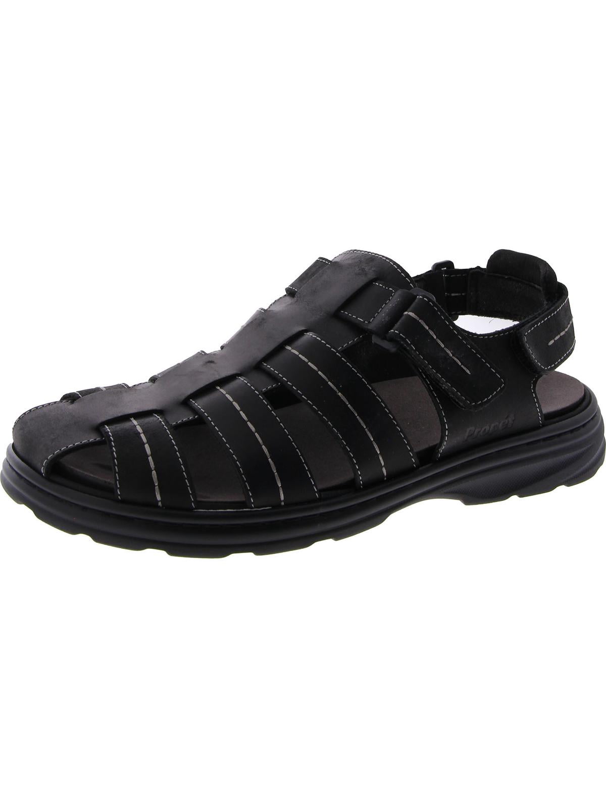 Propet Mens Hunter Leather Closed Toe Fisherman Sandals  display picture 3