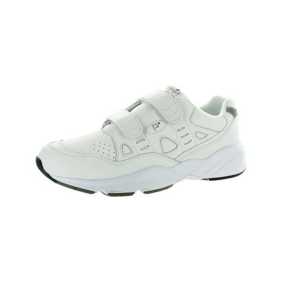 Propet Stability Walker Strap M2035 Men's Casual Shoe: 9 Narrow (B) White Velcro