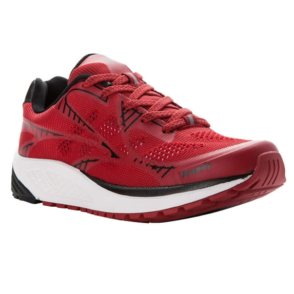 Propet One LT WAA022M Women's Athletic Shoe: 12 XX-Wide (4E) Red Lace Up