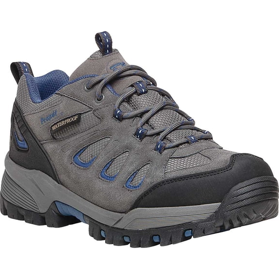 Propet Men's Ridge Walker Low Hiking Shoe Grey/Blue - M3598GRB  GREY/BLUE