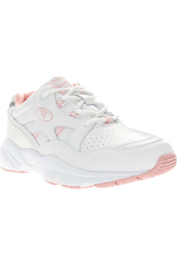 Stability Walker Women's Sneakers - White/Pink, Size 06
