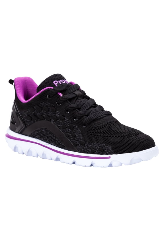 TravelActiv Axial Women's Sneakers - Black/Purple, Size 12