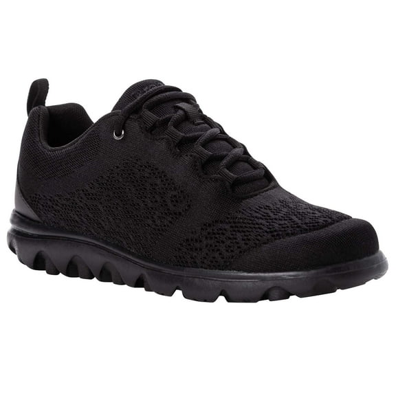 Propet TravelActiv W5102 Women's Casual Shoe: 12 Medium (B) All Black Lace Up
