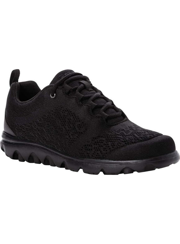 Propet TravelActiv W5102 Women's Casual Shoe: 7.5 Medium (B) All Black Lace Up