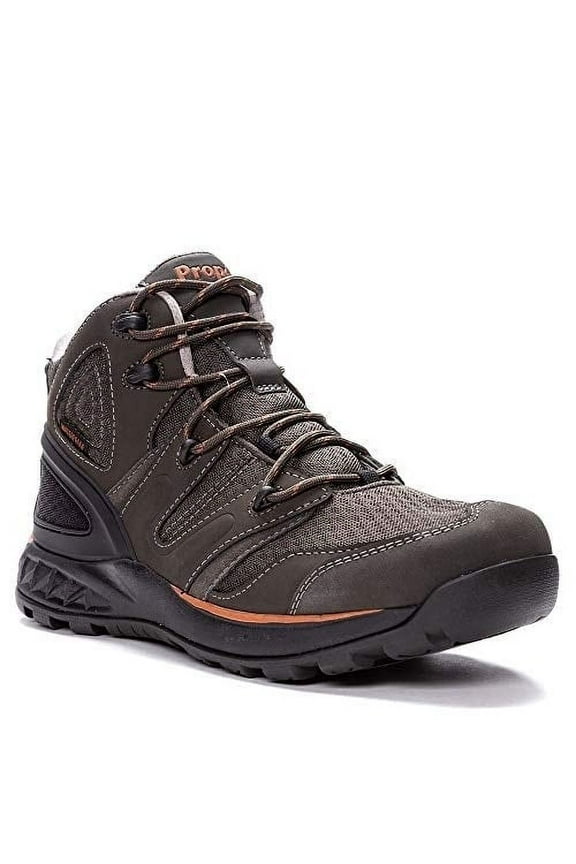 Propét Men's Veymont Hiking Shoe  Gunsmoke/Orange
