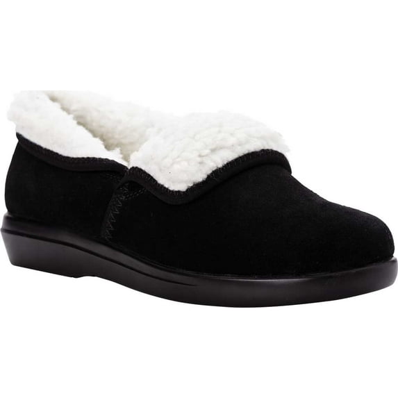 Propet Women's Colbie Slippers 2E(X) Black Women's Shoe 8 2E(X) WXX004SBLKX-08