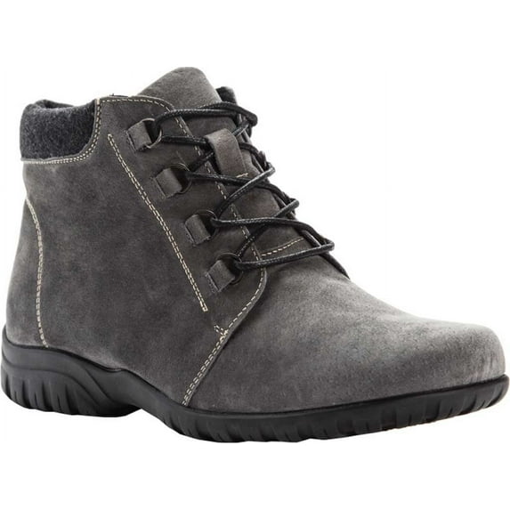 Propet Women's Delaney Suede Boots  2E(X) Grey Women's Shoe 9.5 2E(X)  WFV002SGRYX-09H