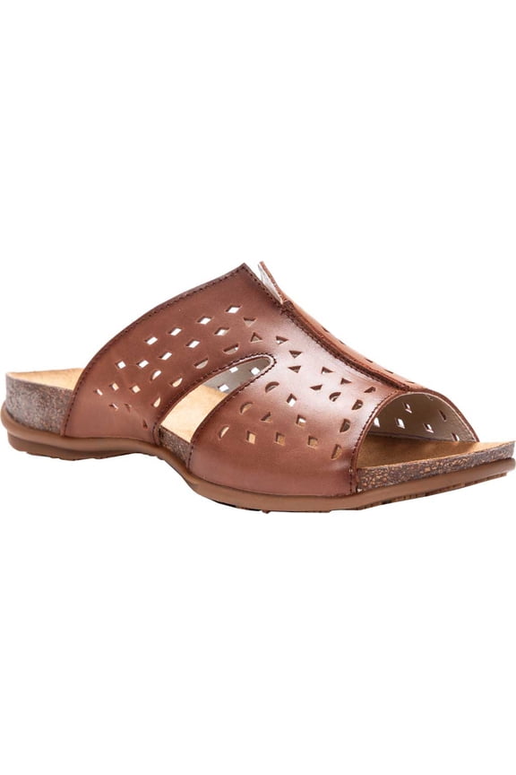 Women's Fionna Slide Sandals Brown - WSX111LBR BROWN