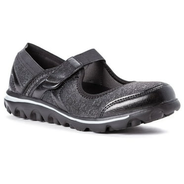 Propet Women's Onalee Mary Jane Grey/Black - WAA003JGRB