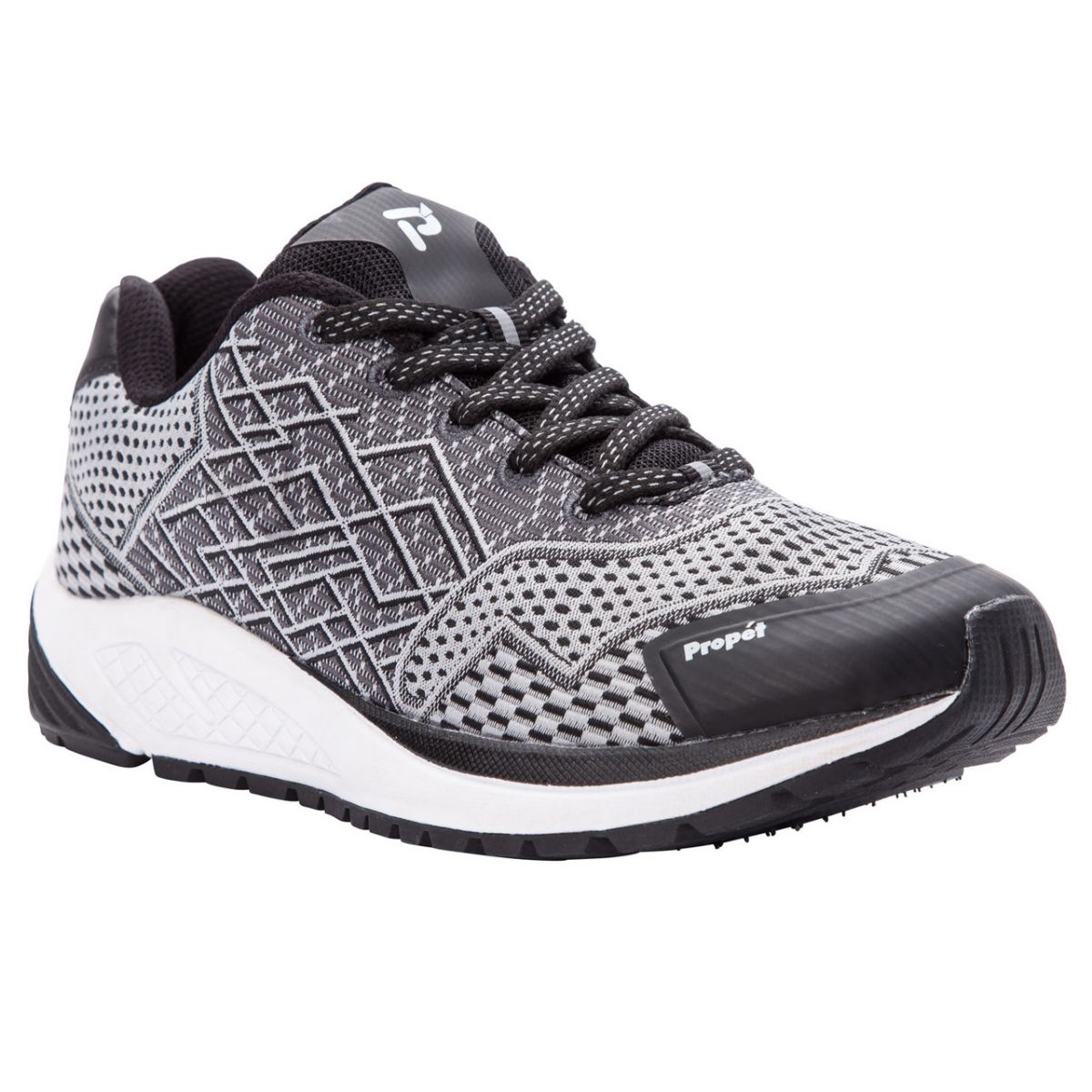 Propet Women's One Mesh Walking Shoes Black/Silver - WAA102MBSV ...