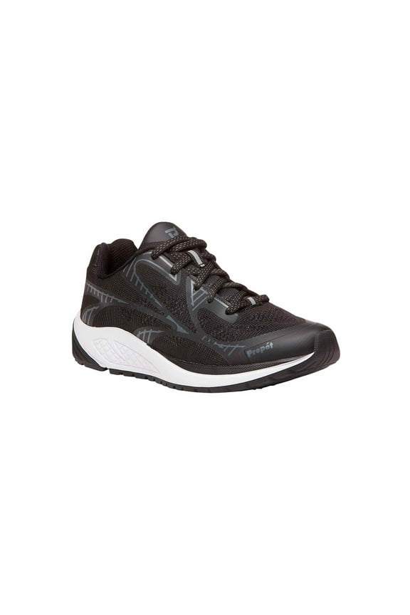 One LT WAA022M Women's Athletic Shoe: 9 X-Wide (2E) Black/Grey Lace Up