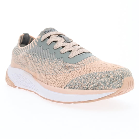 Propet Women's Propet EC-5 Sneakers , Grey/Peach, Size - 13
