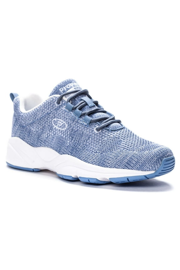 Women's Stability Fly Athletic Shoe Denim/White Mesh - WAA072MDMW