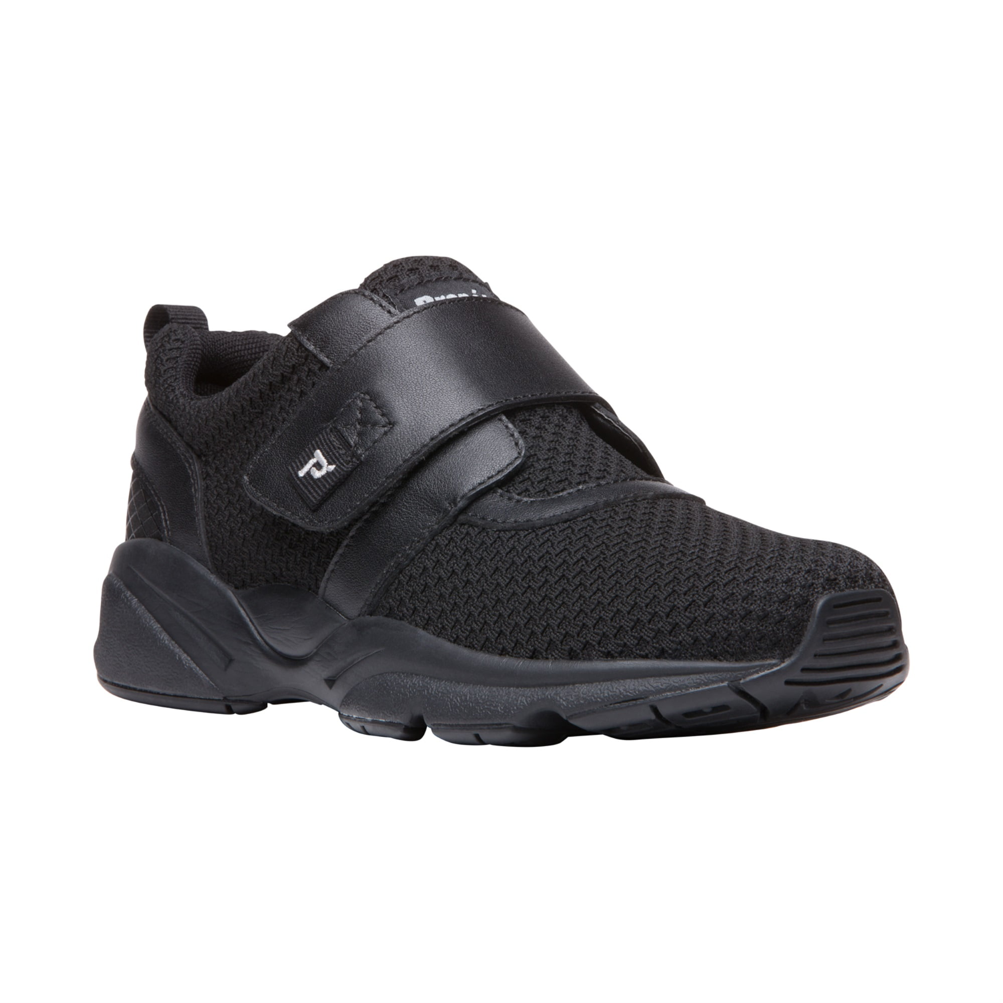 Propet Women's Stability X Strap Walking Sneakers Black Mesh Nylon ...